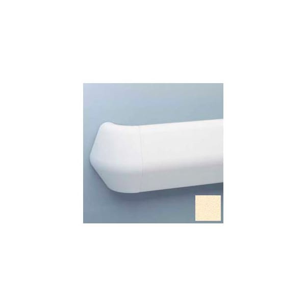 Pawling Flex-Action Triangular Handrail/Wall Guard, 5 3/8" Face, Aluminum Retainer, 12' Long, Pale Ylw BR-800-12-263 - main